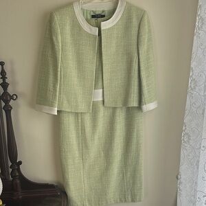 Alex Marie Green and White Suit